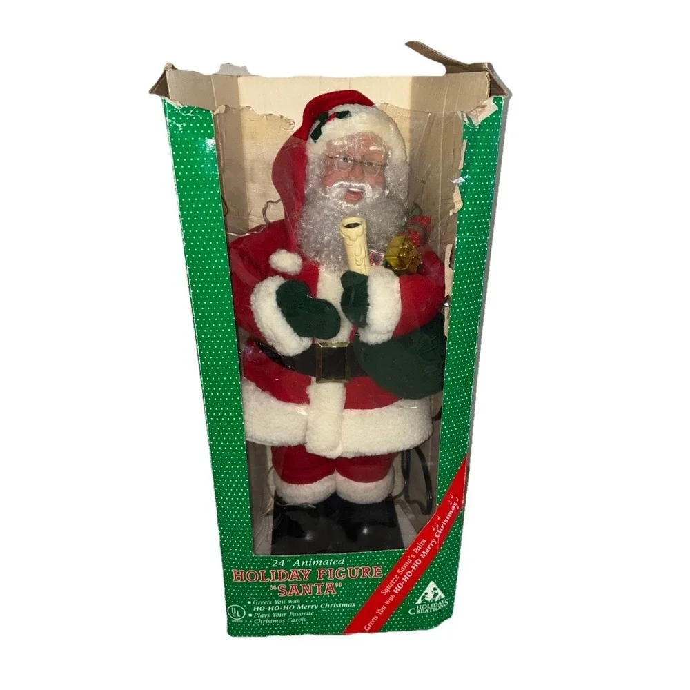 Holiday Creations Animated Santa Christmas 24